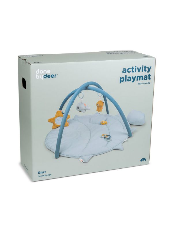 Done By Deer Activity play mat Sea friends Blue