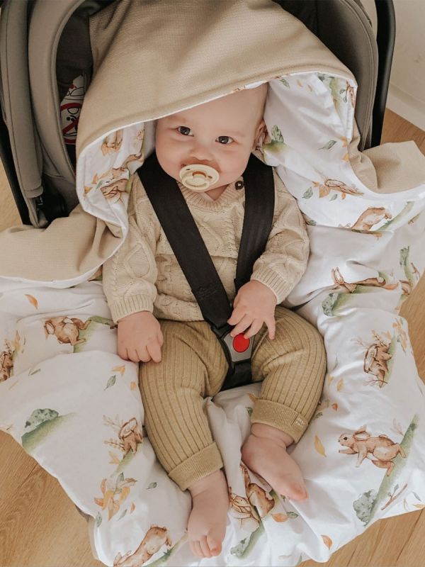 Car seat cover - Bunny beige