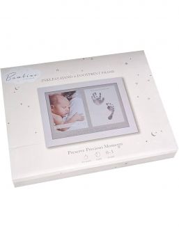 Hand and footprint frame with ink
