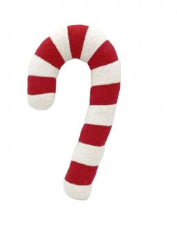 Candy cane pillow 35cm, red