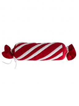 Candy cane pillow 50cm, bounche red