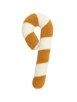 Candy cane pillow 50cm, gold