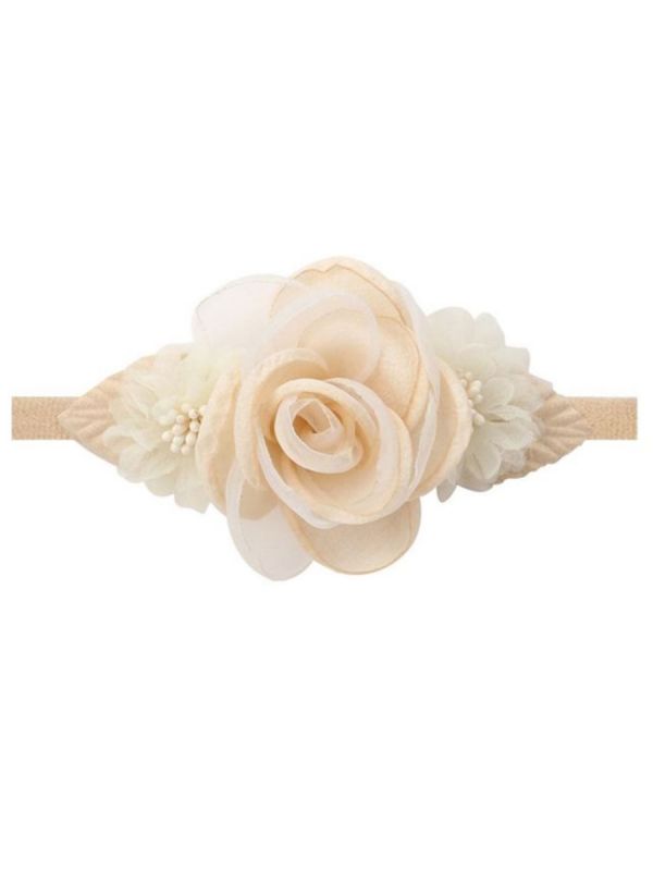 Beautiful flower headband, peach