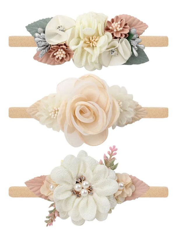 Beautiful flower headband, peach