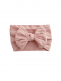 Wide bow headband for baby, rosa