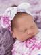 Snuggle Hunny swaddle and bow headband – Lilac Skies