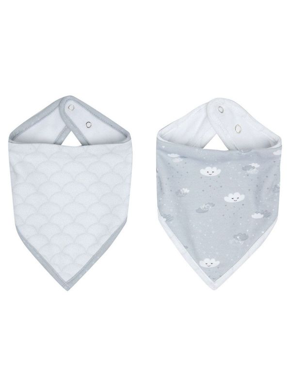 Luma - bandana bib 2-pack, lovely sky