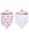 Luma - bandana bib 2-pack, pink raccoon