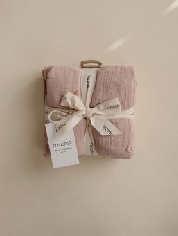 Organic Cotton Muslin Cloths 3-Pack | MUSHIE