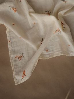 Organic Cotton Muslin Cloths 3-Pack, flowers | MUSHIE