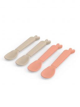 Kiddish spoon 4-pack Lalee, Sand / Coral