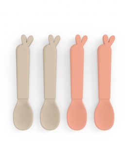 Kiddish spoon 4-pack Lalee, Sand / Coral