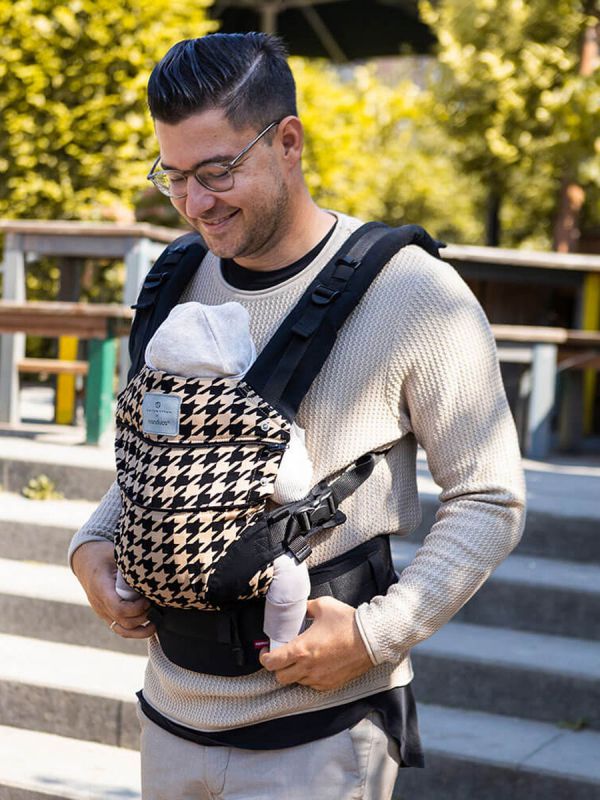 Manduca First Baby Carrier - Pepita Black