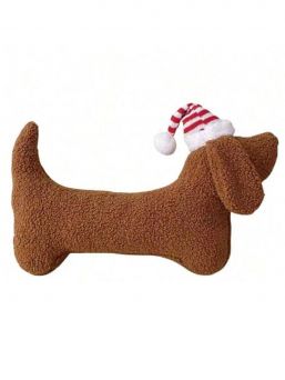 Gingerbread Christmas pillow 45cm, bouncle dog