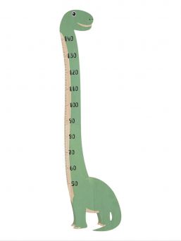 Wooden kids growth chart - dinosaurie