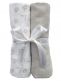 Cotton muslin set 2-pack grey GOTS