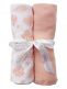 Cotton muslin set 2-pack tropical peachy GOTS