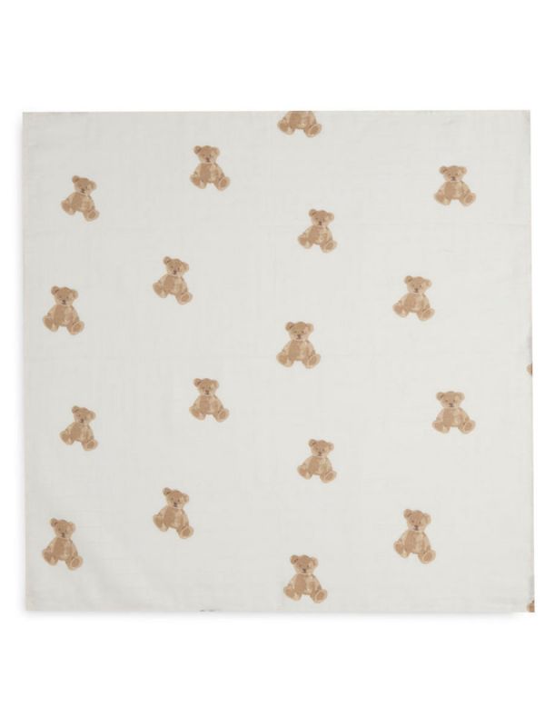 Cotton muslin set 3-pack - Teddy Bear