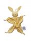 Muslin Cuddly Bonding Bunny, yellow