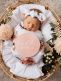 Snuggle Hunny Swaddelini swaddle and bow headband – Rosebud