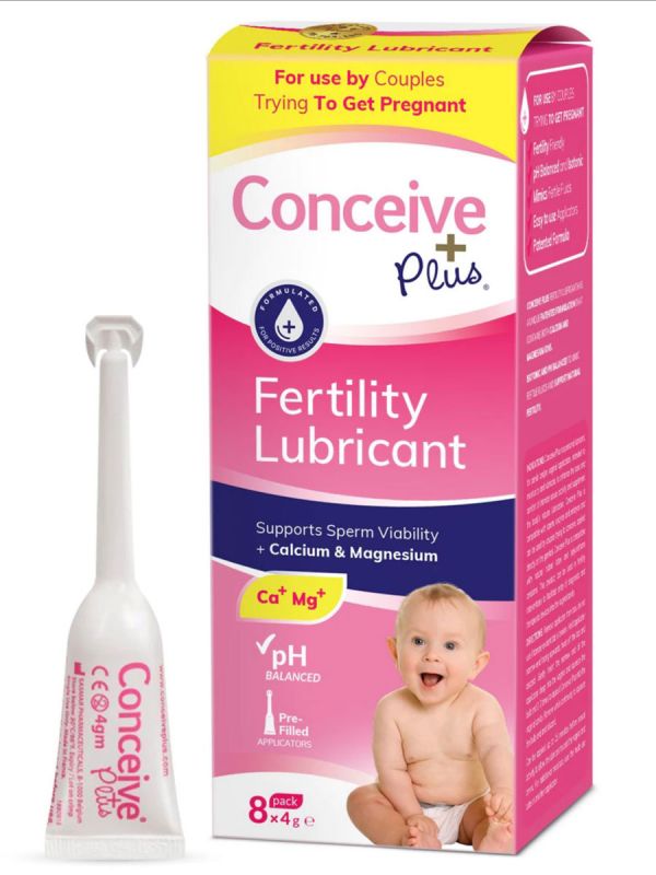 Sasmar Conceive plus ready applicators 8 x 4g sperm-friendly lubricant