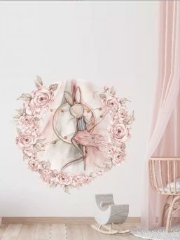 Wall sticker 140cm, Circle Ballerina