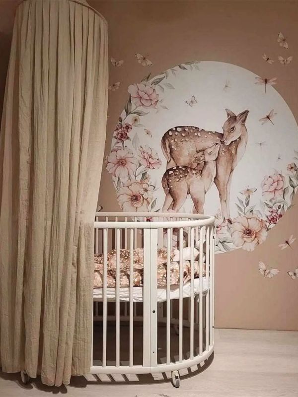 Wall sticker 140cm, Circle Deer