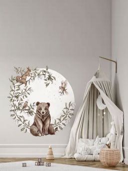 Wall sticker 140cm, Circle Forest Animals 1