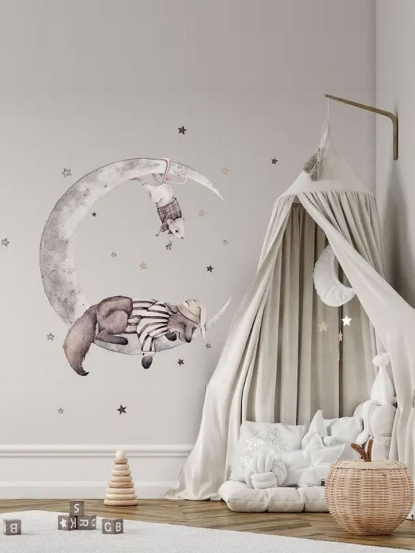 Wall sticker 140cm, Dreamers Moon