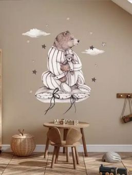 Wall sticker Set 100x100cm, Dreamers Bear