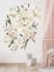 Wall sticker Set 140x140cm, White Peonies