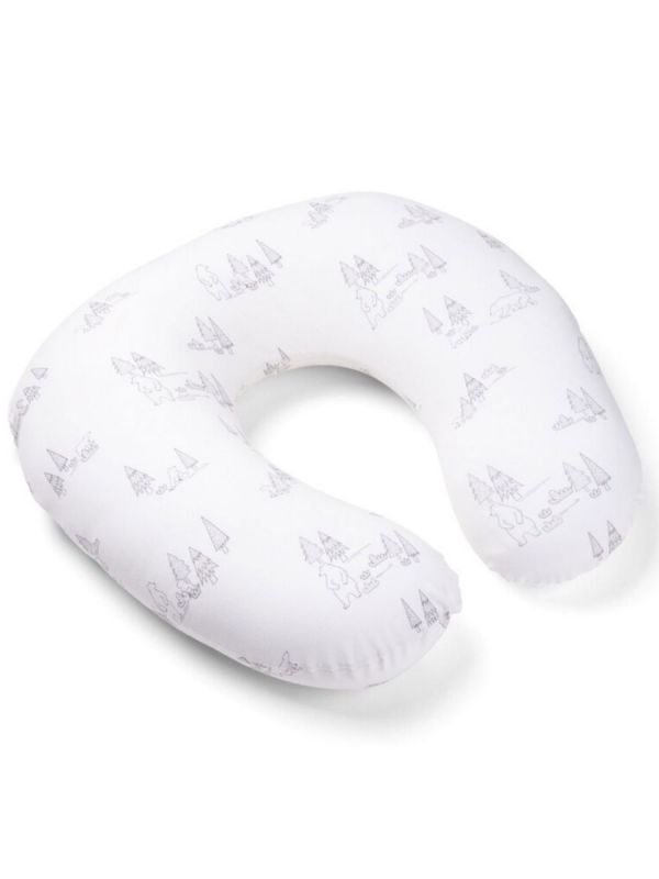 Softy breastfeeding pillow, bear family grey | DOOMOO