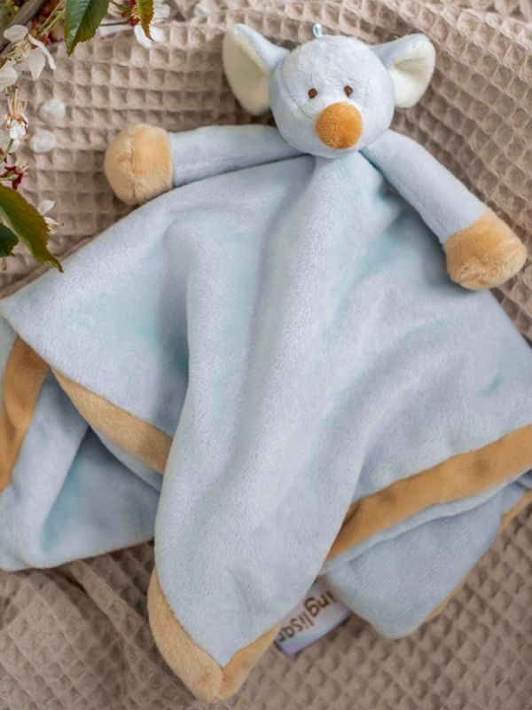 Teddykompaniet Diinglisar comfort blanket mouse, blue