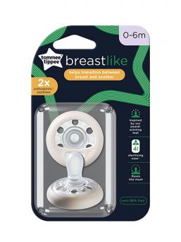 Tommee Tippee - Breast-like Soother 0-6mth, 2pack