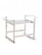 Rocking Moses basket with mattress and stand, white