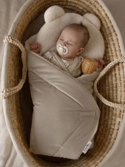 Baby wrap, teddy bear ecru