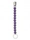 FAIRY OF PREGNANCY trendy, safe and good quality pacifier holder grape violet. Pacifier holder keeps pacifier close to the baby. Pacifier holder prevents dripping, when the pacifier often get dirty or lost. Pacifier holder is made out of safe BPA free food grade silicone beads and ring. Metal clip fastening. Hand wash with warm soapy water.