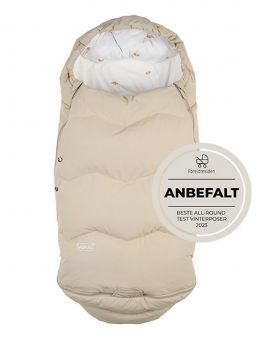 VOKSI - Explorer baby's bigger down footmuff, Sand