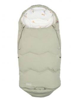 VOKSI - Explorer baby's bigger down footmuff, Misty Green