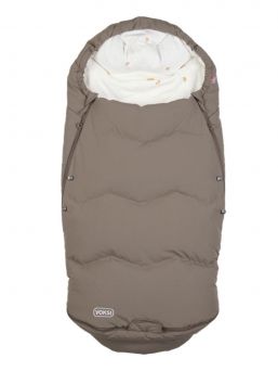 VOKSI - Explorer baby's bigger down footmuff, walnut