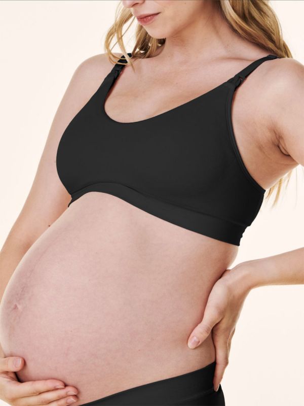 Bravado Scoop Neck Maternity & Nursing Bra - Black