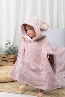 Luin Living Poncho towel, 4 different sizes, Dusty Rose